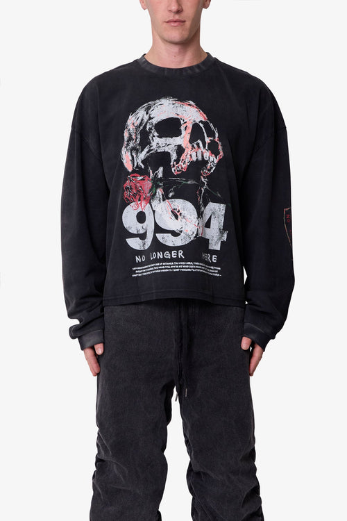 No Longer Here L/S Tee - Black