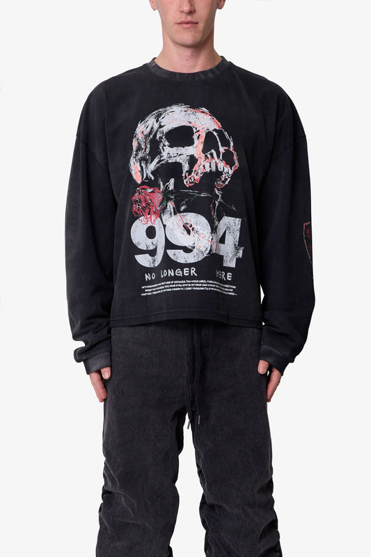 No Longer Here L/S Tee - Black
