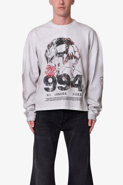 No Longer Here L/S Tee - White
