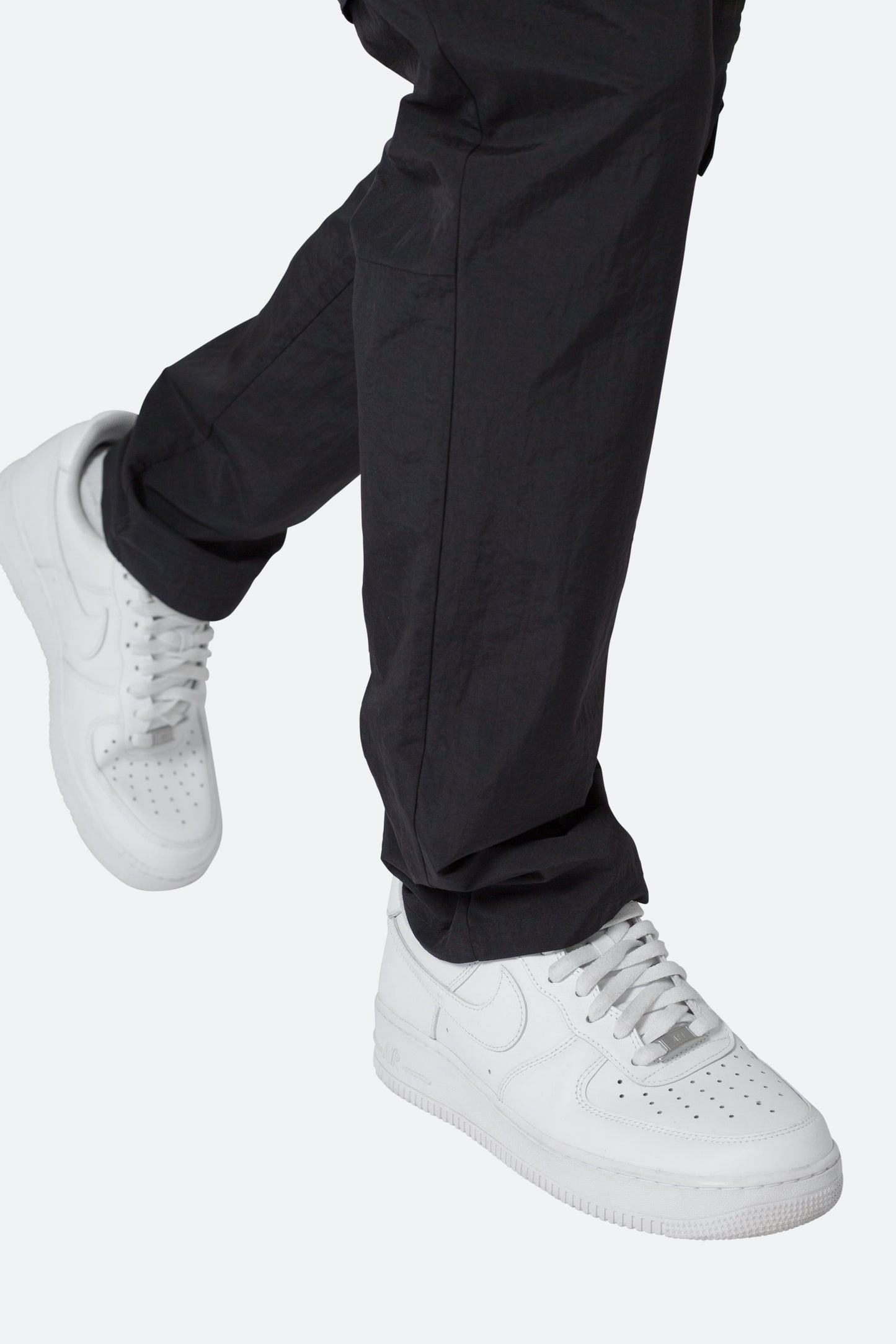Nylon Cargo Traveler Pants - Black