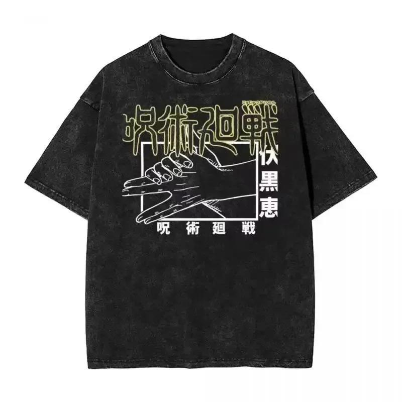 2024Japan Anime Print Oversize Cotton Mens Vintage TShirt (Prat 2)