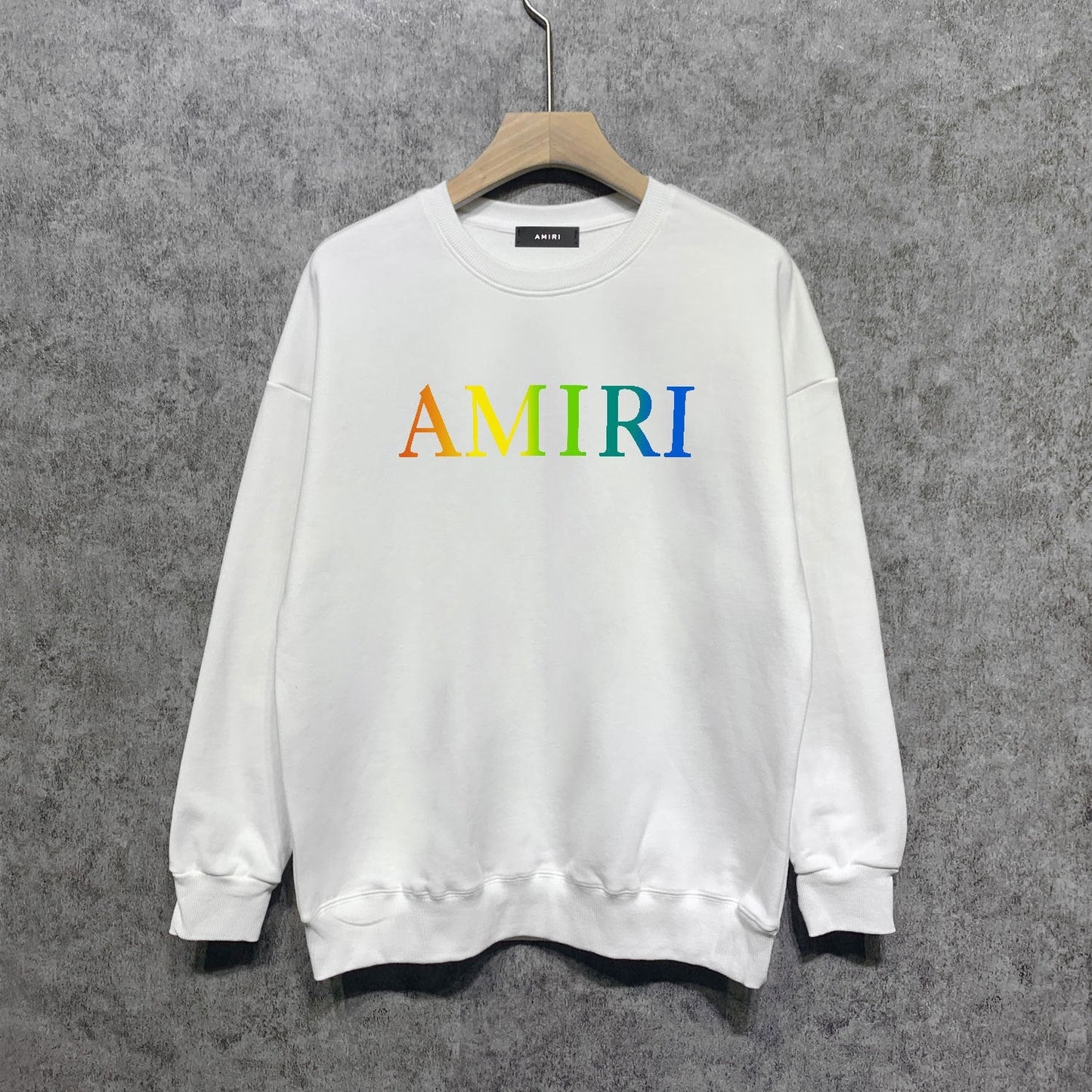 Amiri Long Sleeved Shirt Fashion Brand Crew Sweatshirts round Neck Sweater