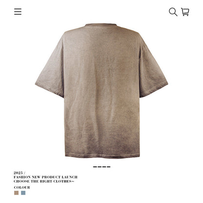 American vintage street T-shirt retro Yabi style men loose