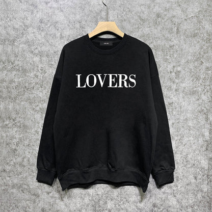 Amiri Long Sleeved Shirt Fashion Brand Crew Sweatshirts round Neck Sweater