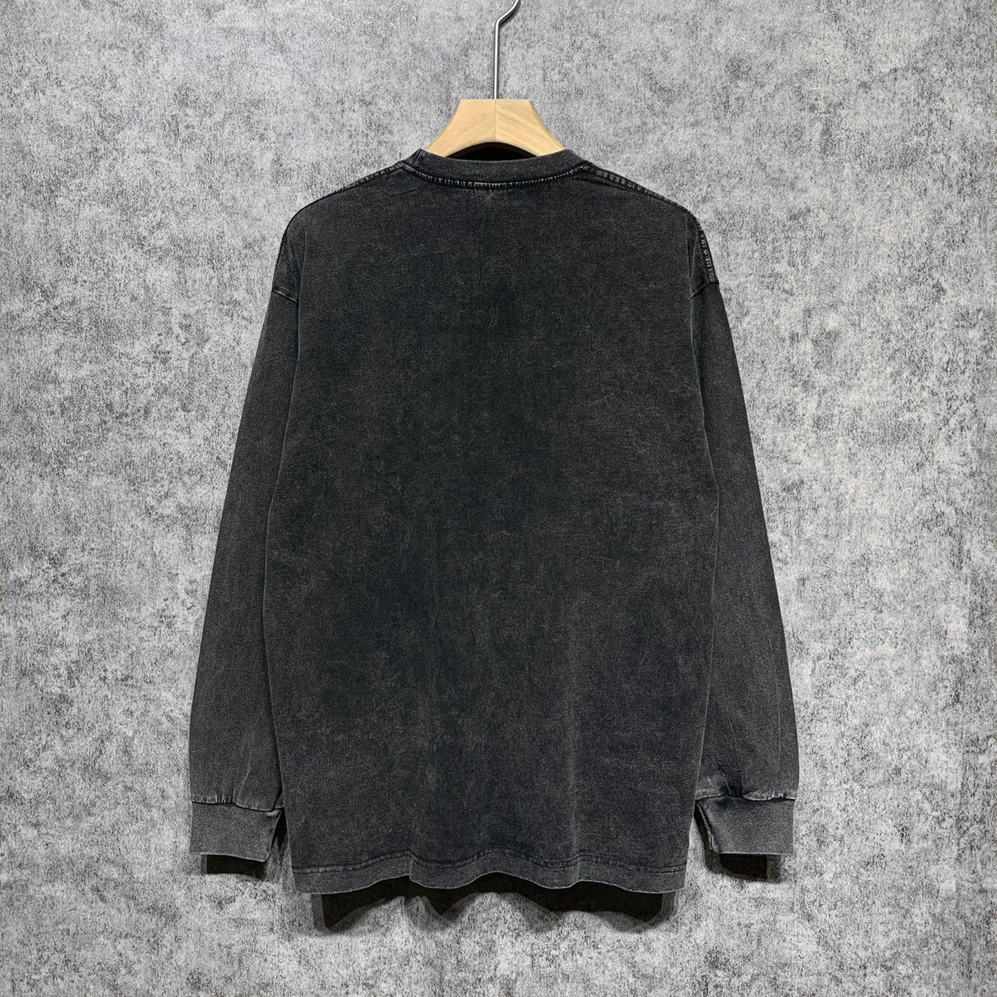 Amiri Long-Sleeve Shirt Stars Pattern Vintage Distressed Long Sleeve T-shirt