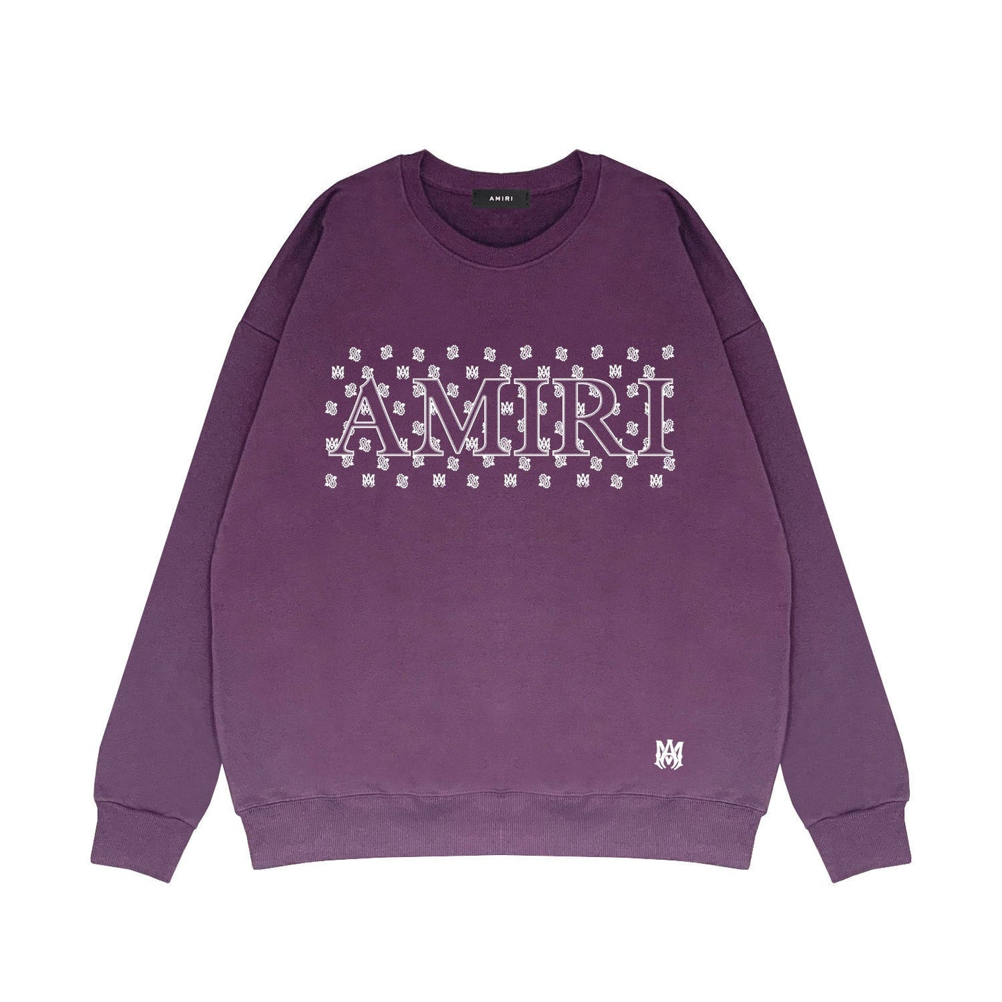 Amiri Long Sleeved Shirt Fashion Brand Crew Sweatshirts round Neck Sweater