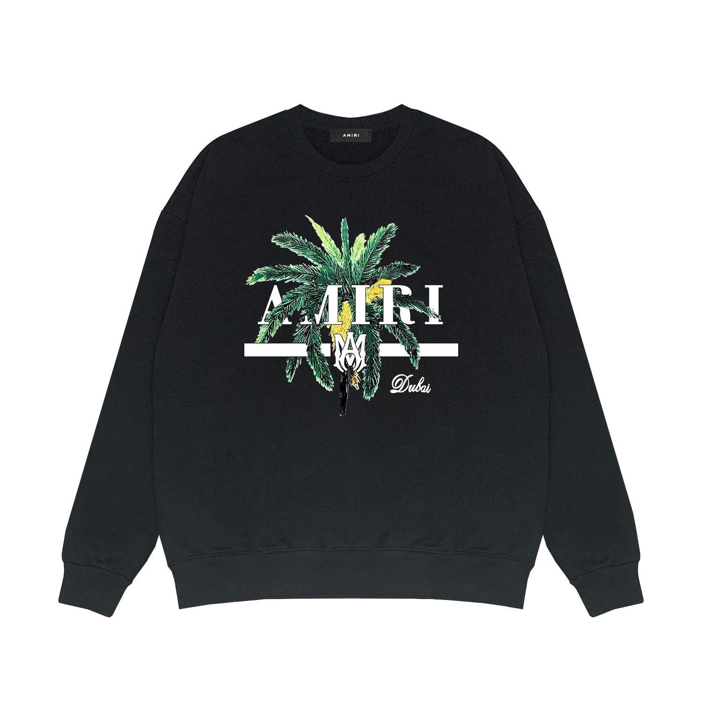 Amiri Long Sleeved Shirt Fashion Brand Crew Sweatshirts round Neck Sweater