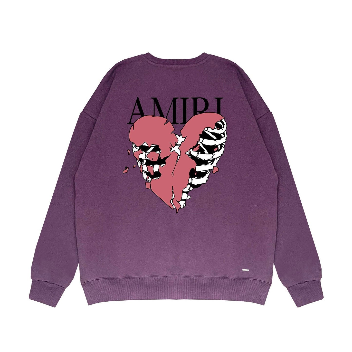 Amiri Long Sleeved Shirt Fashion Brand Crew Sweatshirts round Neck Sweater