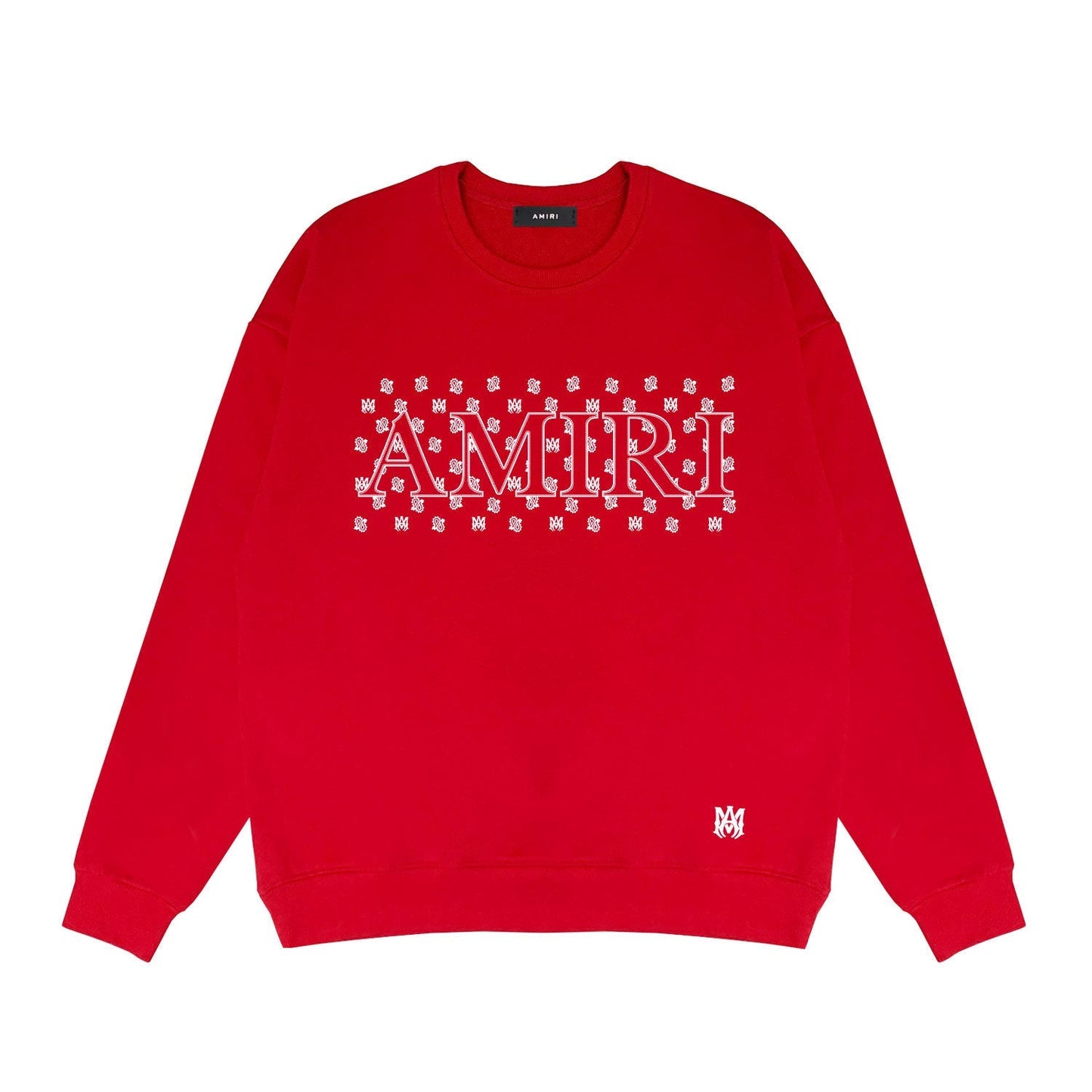 Amiri Long Sleeved Shirt Fashion Brand Crew Sweatshirts round Neck Sweater