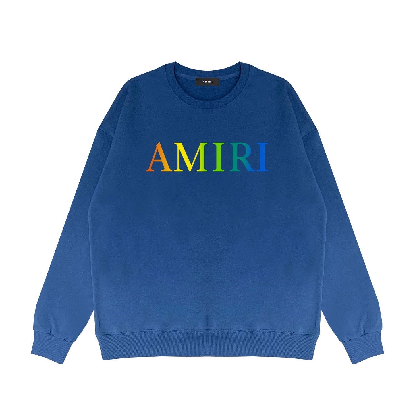 Amiri Long Sleeved Shirt Fashion Brand Crew Sweatshirts round Neck Sweater