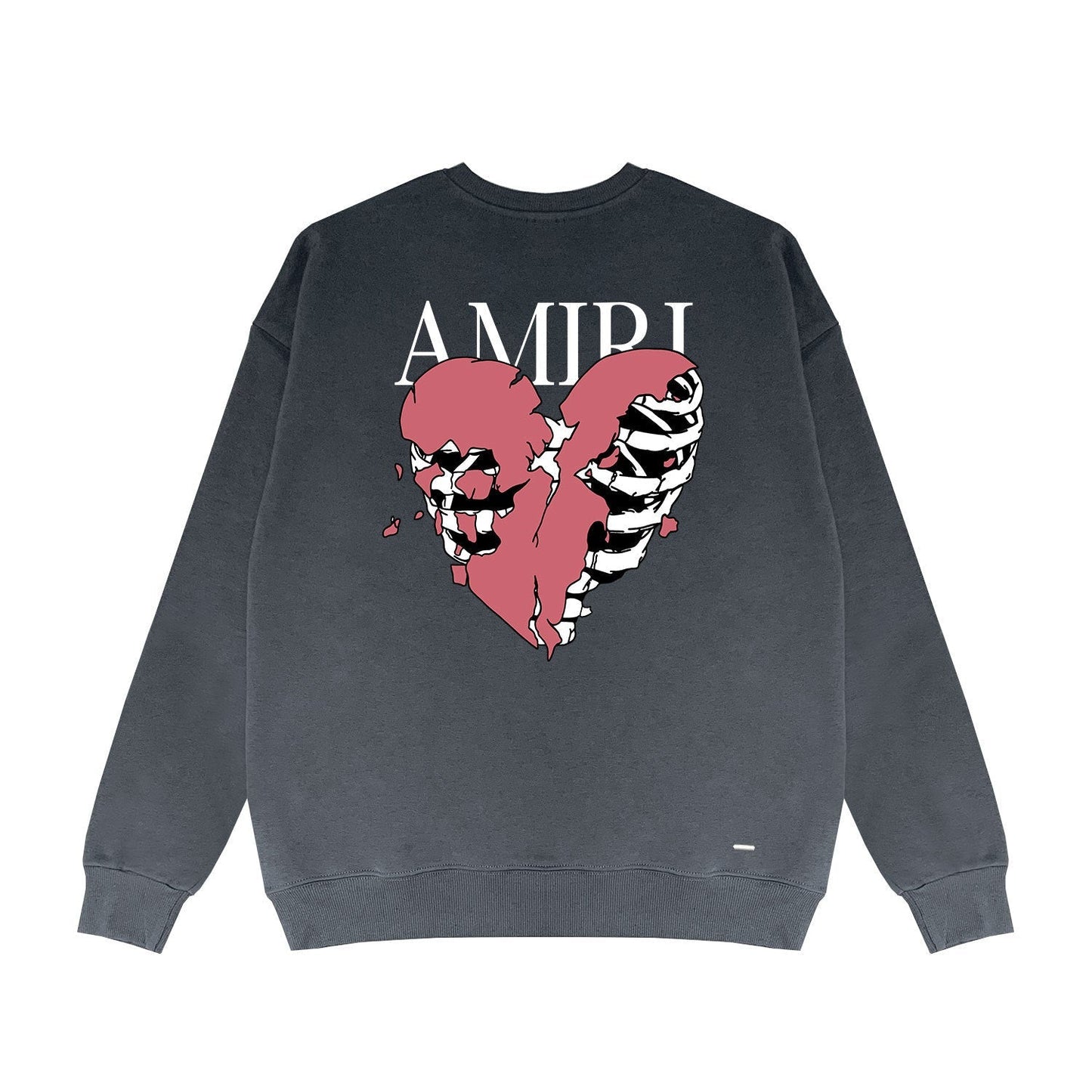 Amiri Long Sleeved Shirt Fashion Brand Crew Sweatshirts round Neck Sweater