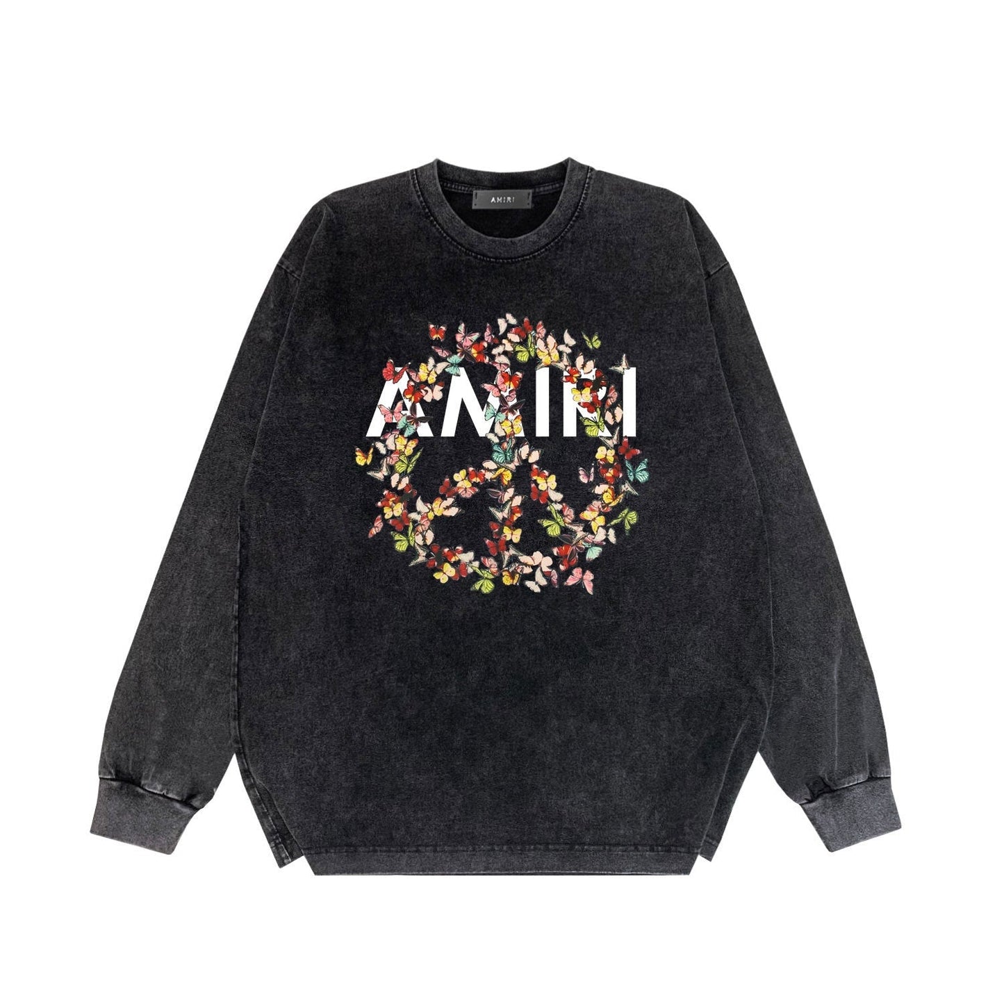 Amiri Long-Sleeve Shirt Vintage Distressed Long Sleeve T-shirt