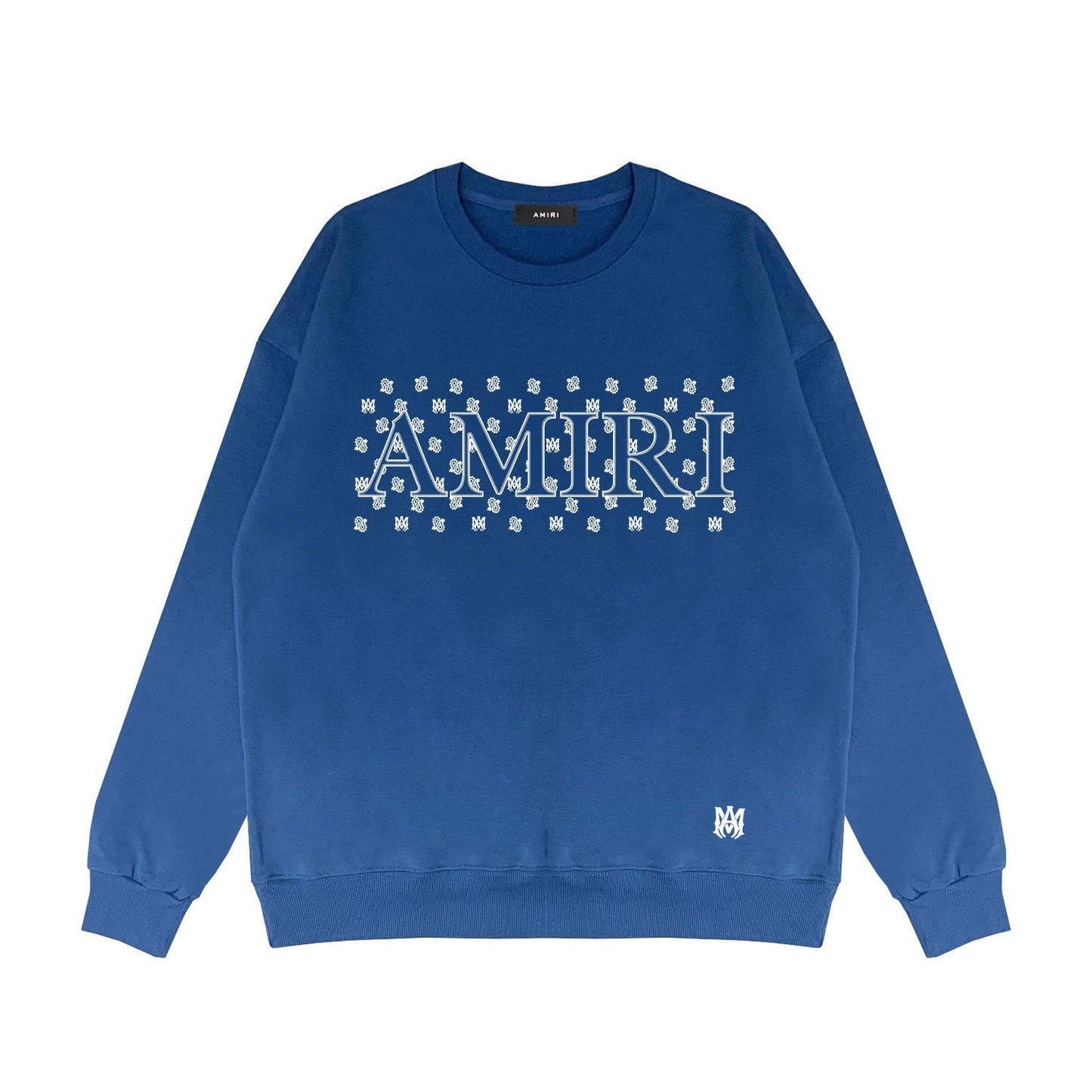 Amiri Long Sleeved Shirt Fashion Brand Crew Sweatshirts round Neck Sweater