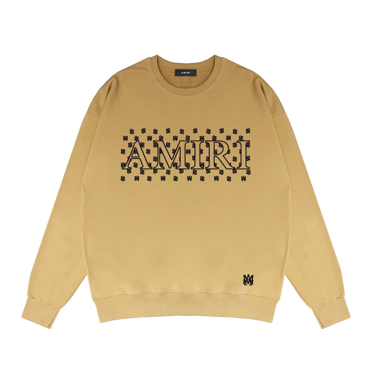 Amiri Long Sleeved Shirt Fashion Brand Crew Sweatshirts round Neck Sweater