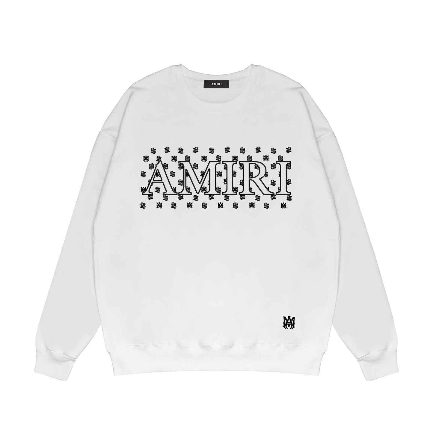 Amiri Long Sleeved Shirt Fashion Brand Crew Sweatshirts round Neck Sweater