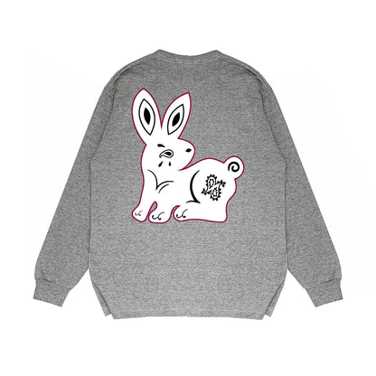 Amiri Long-Sleeve Shirt Creative Bunny Printed Casual Long-Sleeve Shirt