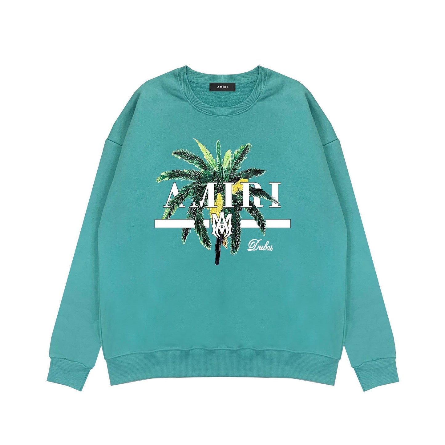 Amiri Long Sleeved Shirt Fashion Brand Crew Sweatshirts round Neck Sweater