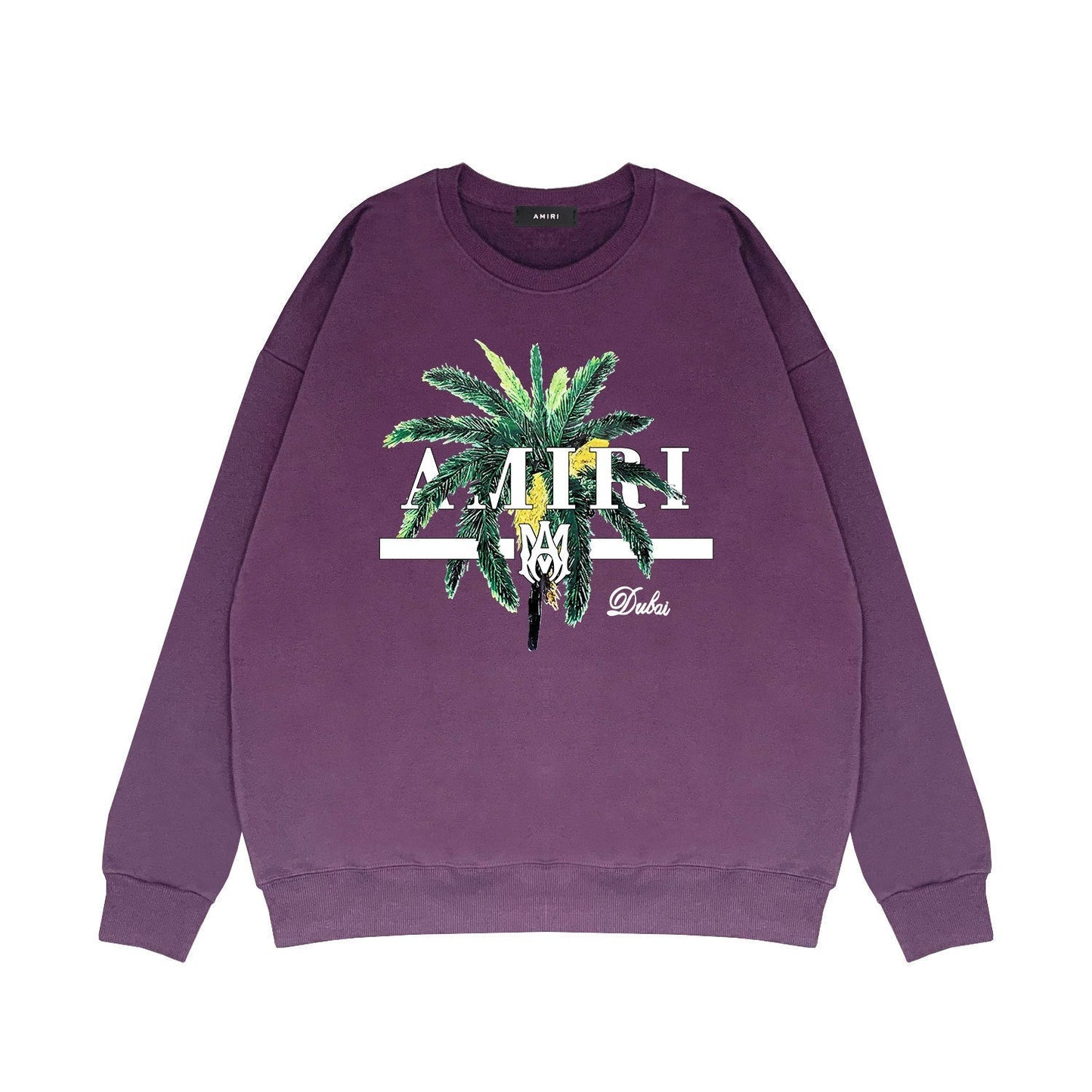 Amiri Long Sleeved Shirt Fashion Brand Crew Sweatshirts round Neck Sweater