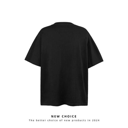 American vintage street T-shirt retro men's loose casual top