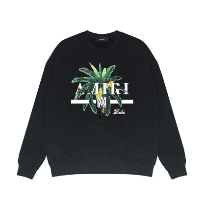 Amiri Long Sleeved Shirt Fashion Brand Crew Sweatshirts round Neck Sweater