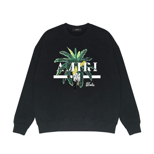 Amiri Long Sleeved Shirt Fashion Brand Crew Sweatshirts round Neck Sweater