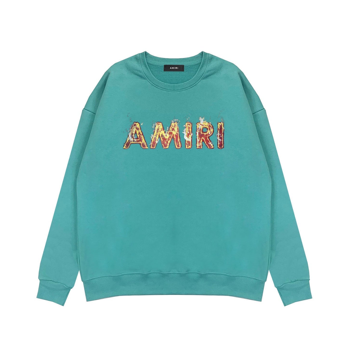 Amiri Long Sleeved Shirt Long Fashion Brand Crew Sweatshirts round Neck Sweater
