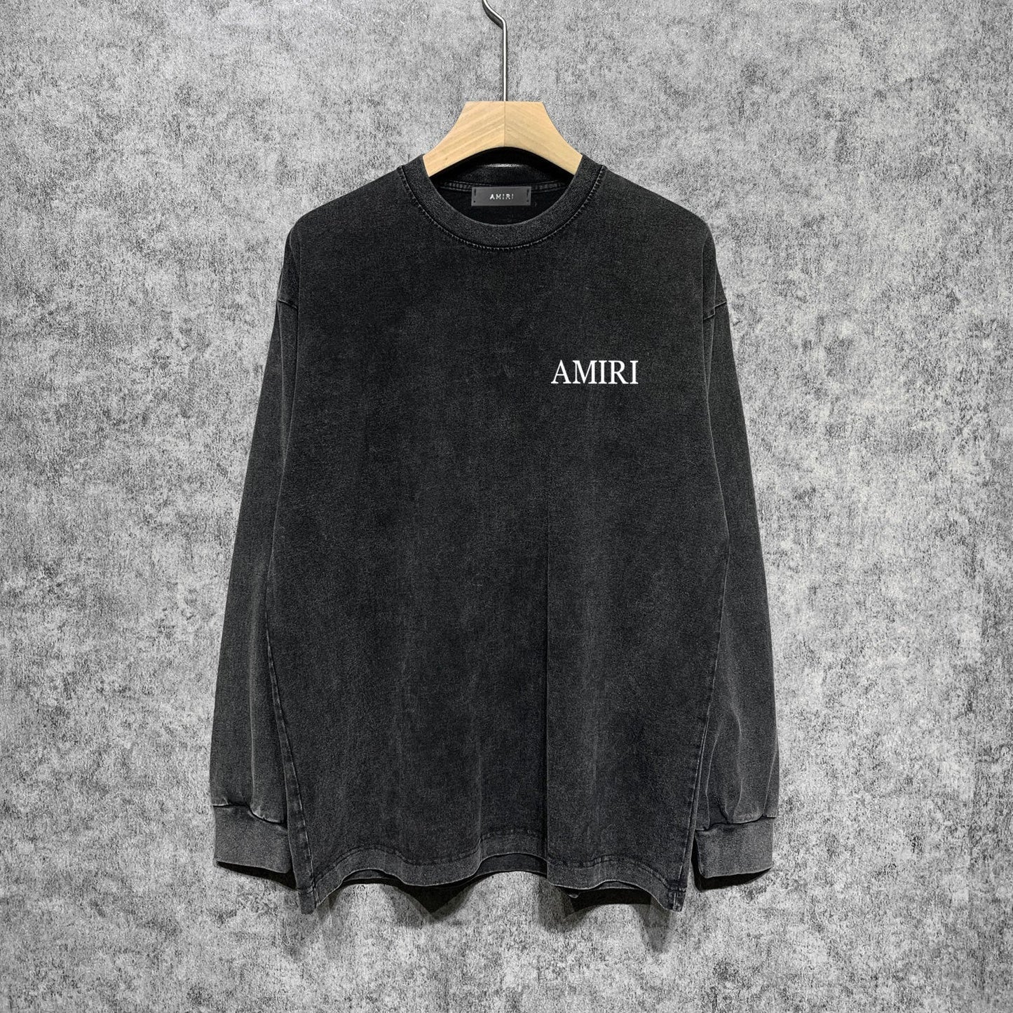 Amiri Long-Sleeve Shirt Little Angel Pattern Vintage Long Sleeve T-shirt