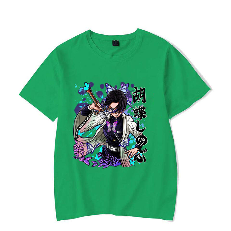 2024New Funny Kochou Shinobu Print T-shirt Summer Anime Patt