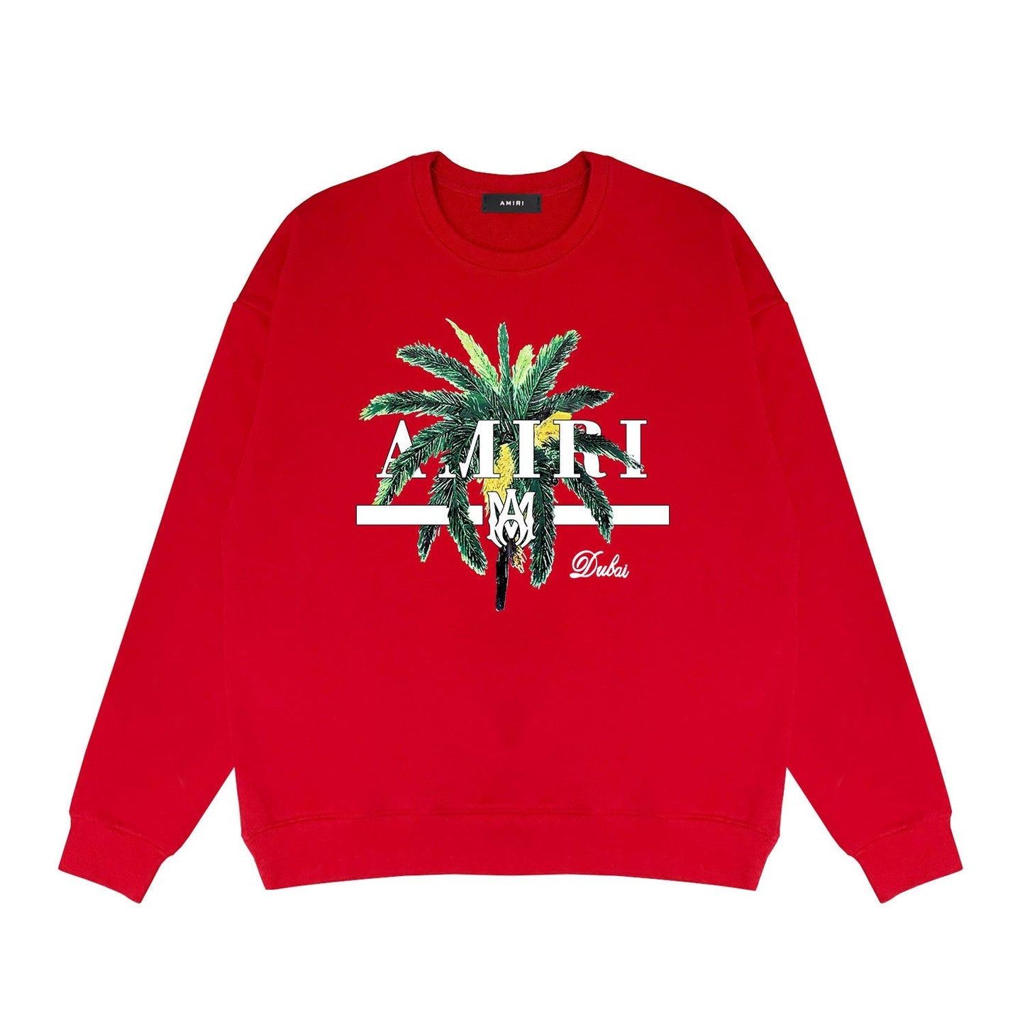 Amiri Long Sleeved Shirt Fashion Brand Crew Sweatshirts round Neck Sweater