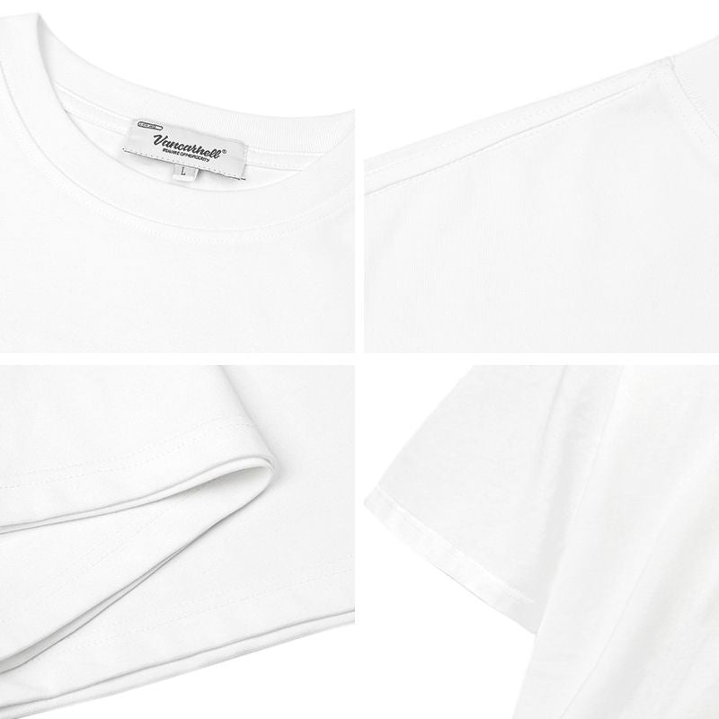 American vintage street T-shirt retro men loose summer