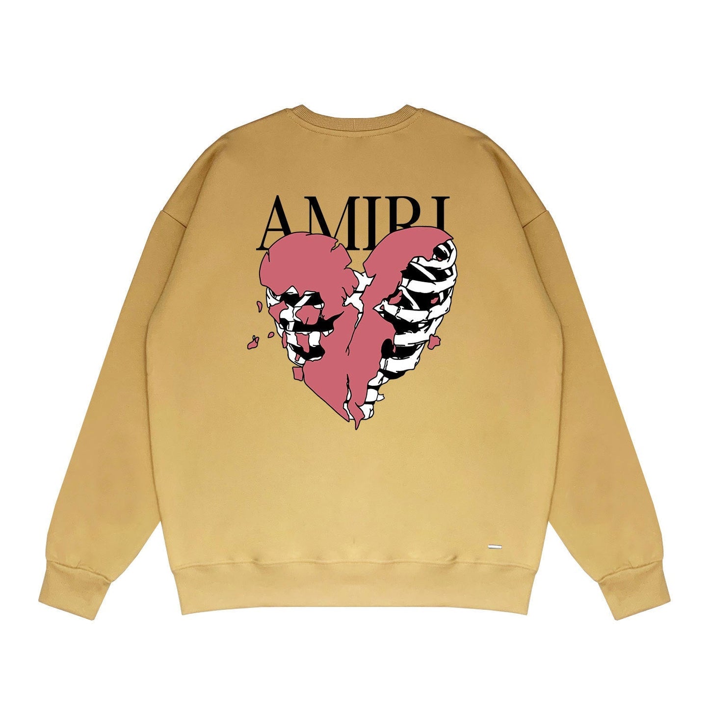 Amiri Long Sleeved Shirt Fashion Brand Crew Sweatshirts round Neck Sweater