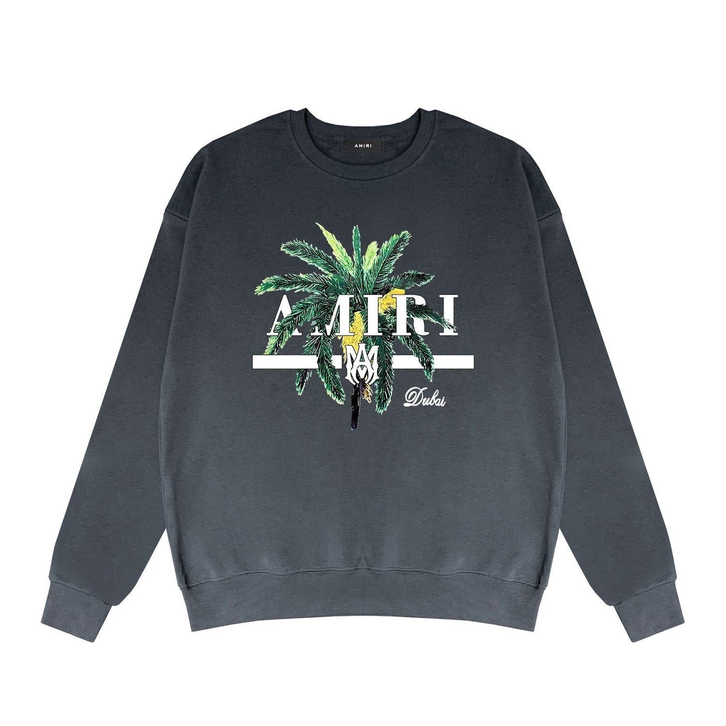 Amiri Long Sleeved Shirt Fashion Brand Crew Sweatshirts round Neck Sweater