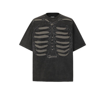 American vintage street T-shirt men's loose cotton