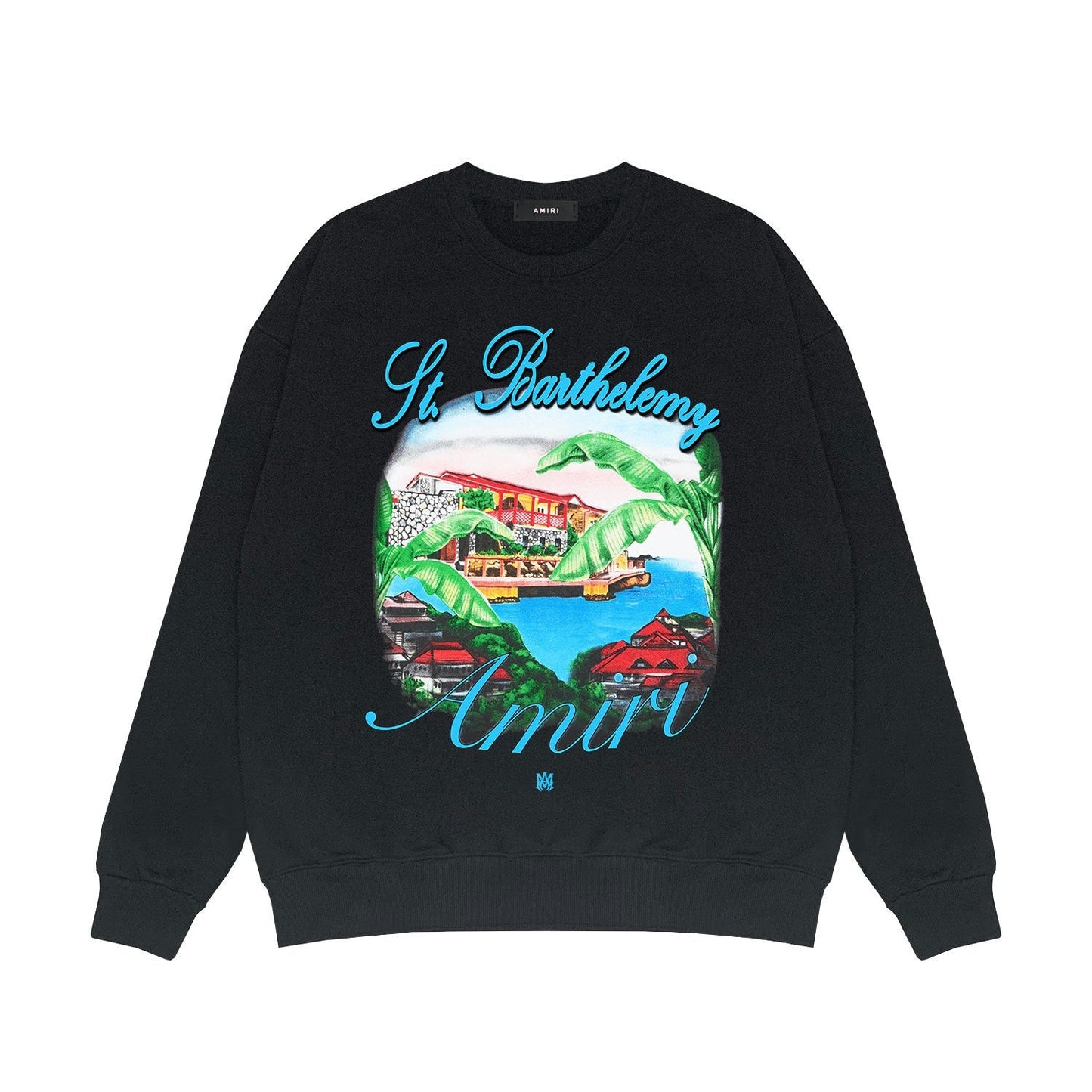 Amiri Long Sleeved Shirt Fashion Brand Crew Sweatshirts round Neck Sweater