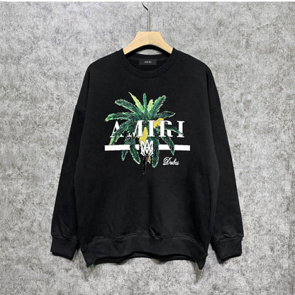 Amiri Long Sleeved Shirt Fashion Brand Crew Sweatshirts round Neck Sweater