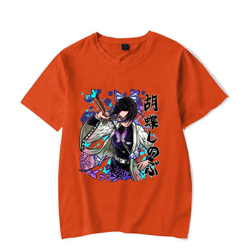 2024New Funny Kochou Shinobu Print T-shirt Summer Anime Patt