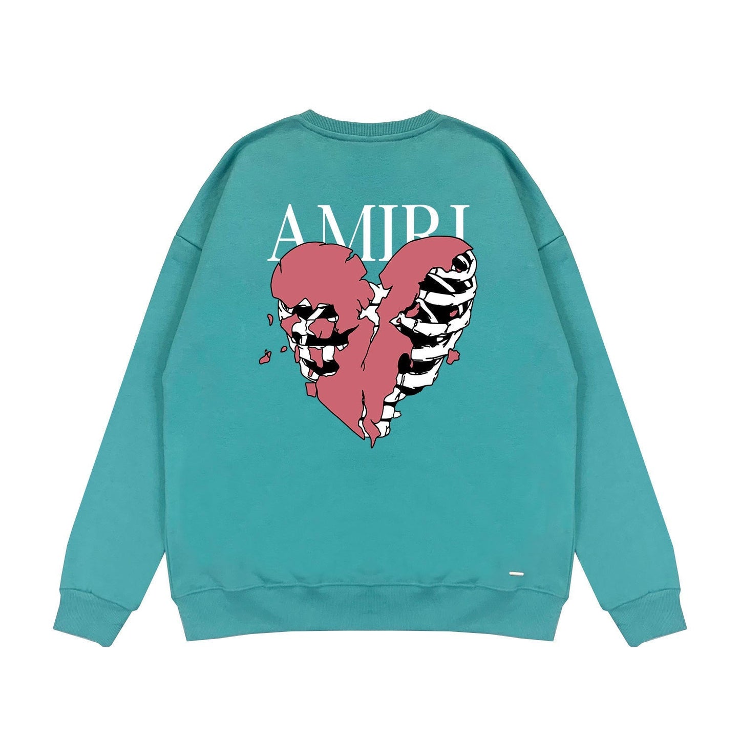 Amiri Long Sleeved Shirt Fashion Brand Crew Sweatshirts round Neck Sweater