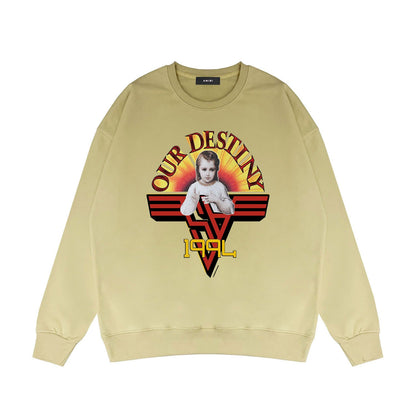 Amiri Long Sleeve Shirt Crew Sweatshirts Crew Neck Sweater