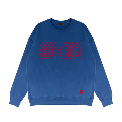 Amiri Long Sleeved Shirt Fashion Brand Crew Sweatshirts round Neck Sweater