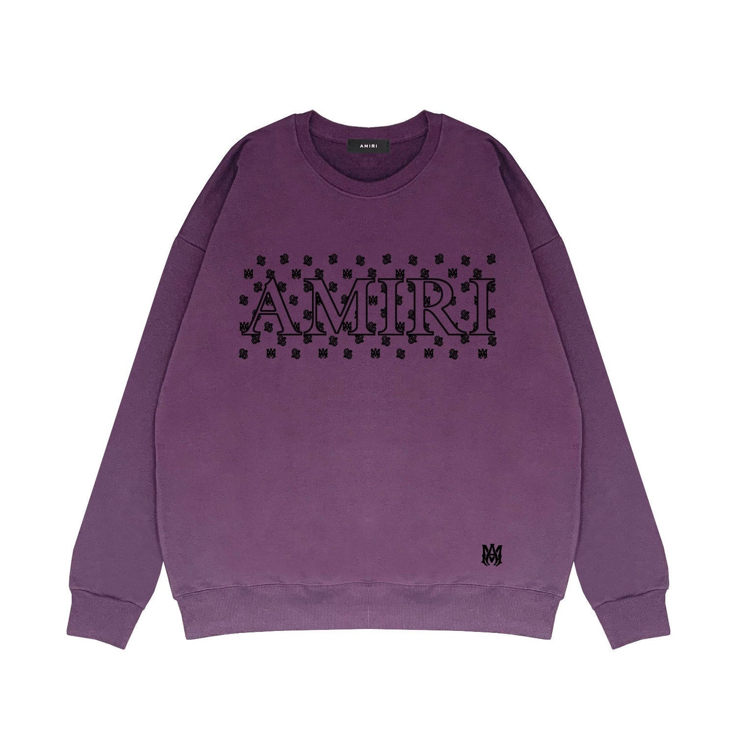Amiri Long Sleeved Shirt Fashion Brand Crew Sweatshirts round Neck Sweater