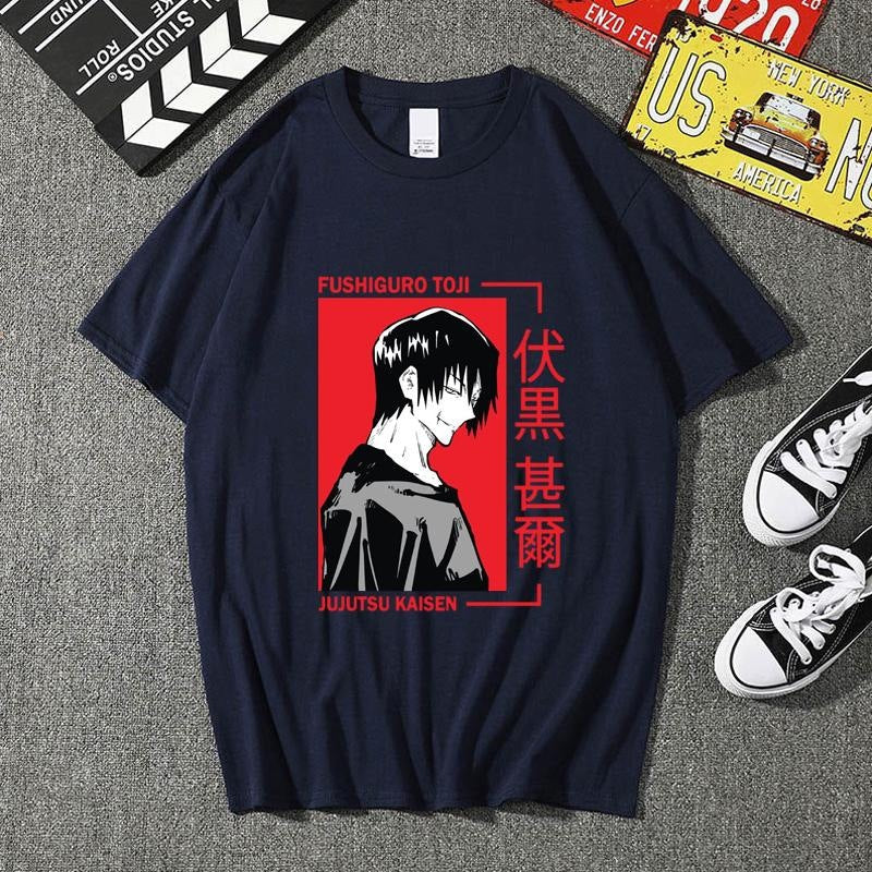 2024New Anime Fushiguro Toji Pattern Printed T-shirt Women