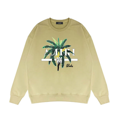 Amiri Long Sleeved Shirt Fashion Brand Crew Sweatshirts round Neck Sweater