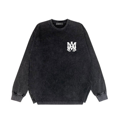 Amiri Long-Sleeve Shirt Vintage Distressed Long Sleeve T-shirt
