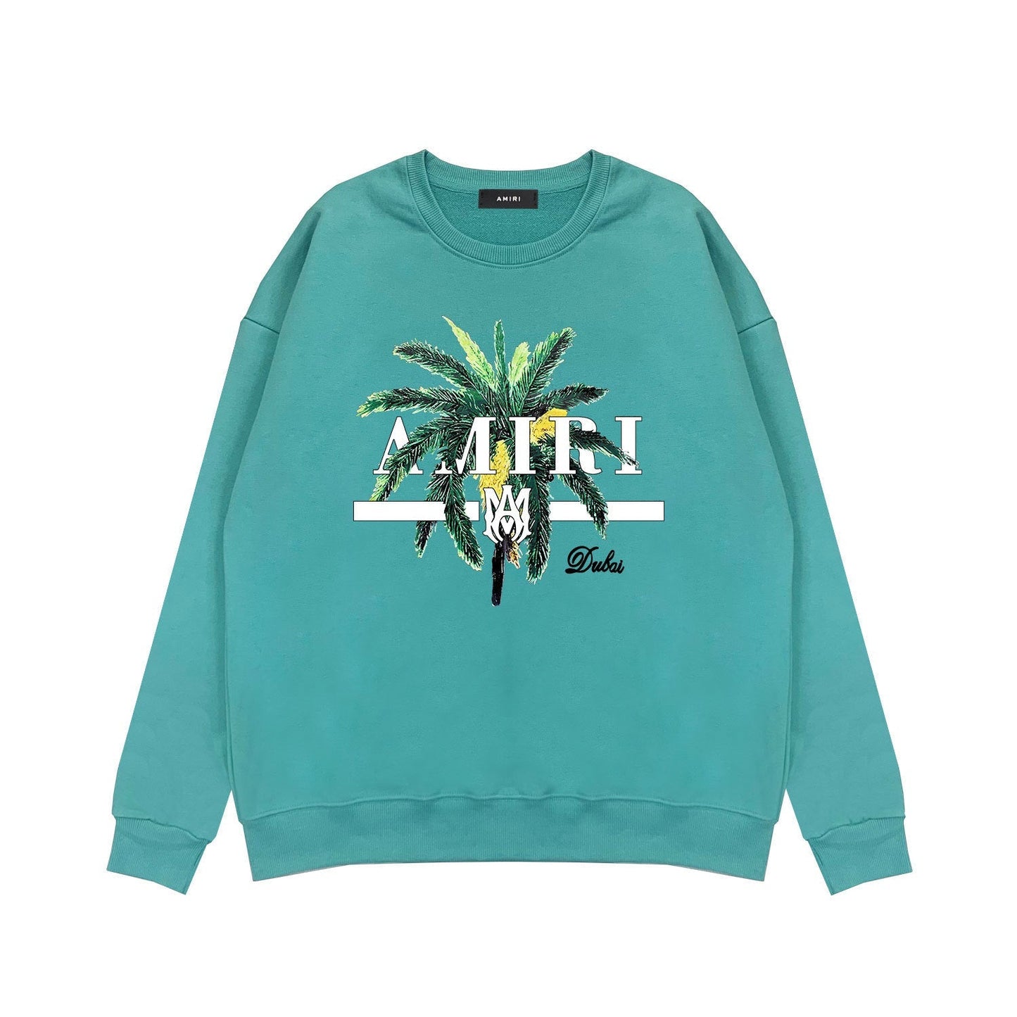 Amiri Long Sleeved Shirt Fashion Brand Crew Sweatshirts round Neck Sweater