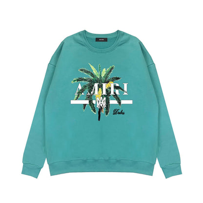 Amiri Long Sleeved Shirt Fashion Brand Crew Sweatshirts round Neck Sweater