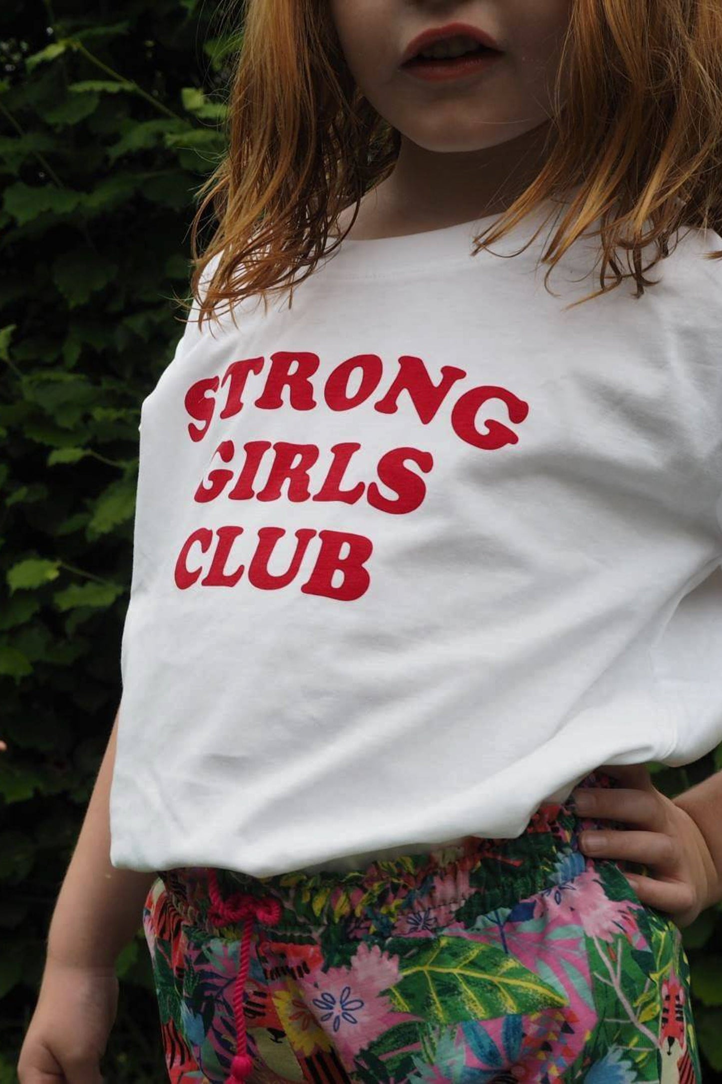 Strong Little Girls Club TShirt - White
