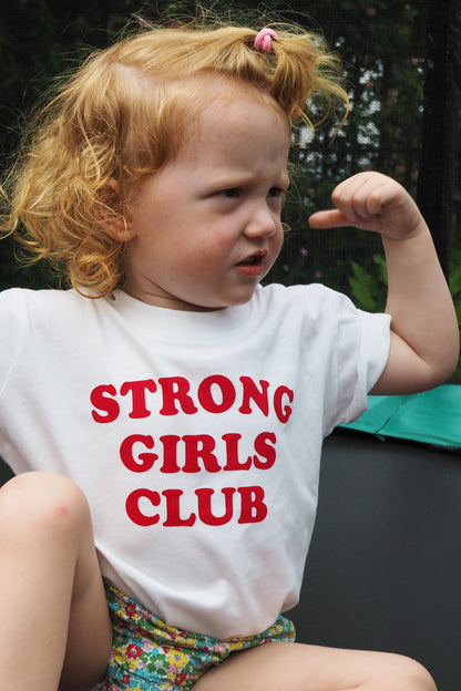 Strong Little Girls Club TShirt - White