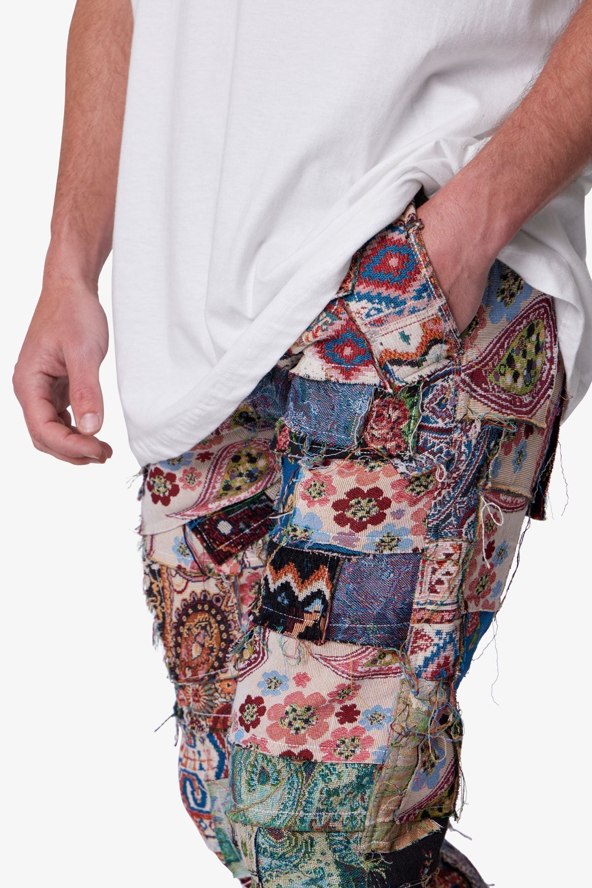 Paneled Blanket Pants - Multi