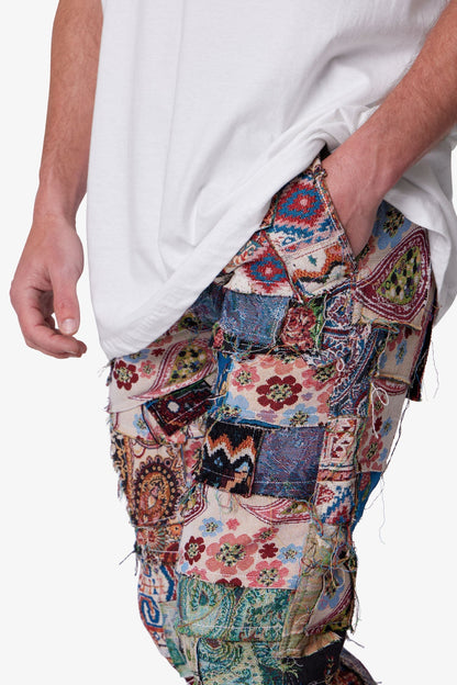 Paneled Blanket Pants - Multi
