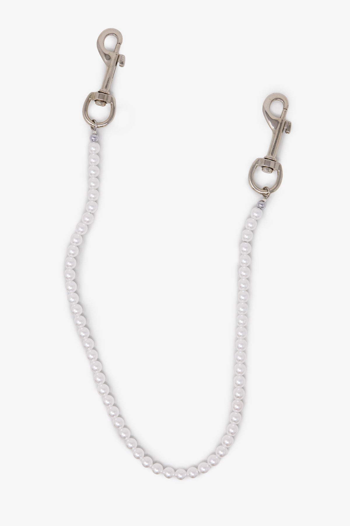 Pearl Wallet Chain - White